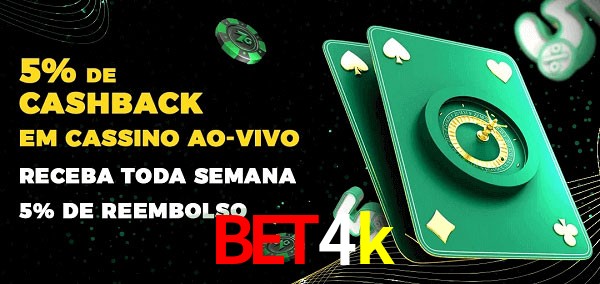 Promoções do cassino ao Vivo bet4k